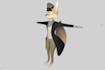 create a low poly character model por games
