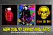 create amazing canvas wall art designs