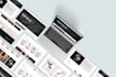 design website and mobile app mockups in adobe xd, figma or psd