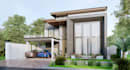 design swimming pool, backyard, and landscape 3d rendering