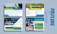 design flyer investor one pager, one sheet, real estate, press kit, postcard epk