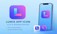 design modern app icon logo