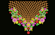 digitize floral motif embroidery pattern
