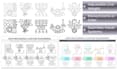 create custom line icon sets for infographics and presentations