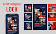 a fully custom designed social media kit