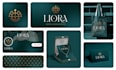 design an elegant luxury logo with brand identity and style guide