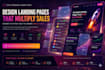 create modern landing page design
