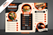 style menu price list service menu for food bars and cafes
