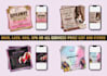 do amazing hair, lash, nail, spa price list and flyers