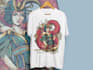 draw a detailed illustration for the tshirt in my style