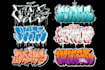create graffiti throw up, graffiti bubble for your logo