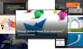 write content and design company profile presentation in powerpoint