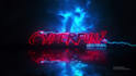 do make cyberpunk neon light metallic glow logo reveal intro animation video