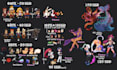 draw pixel art character, assets, bg illustrations or nfts for games