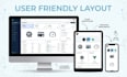 design react js, next js website with backend functionality
