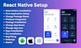 install react native packages, change app name, app icon