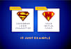 design superman and batman logo