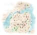 create a detailed watercolor map illustration of your city