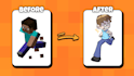 turn your minecraft character into a cute chibi illustration