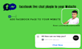 add facebook live chat plugin to your website