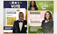 design urgent political campaign flyer, poster for election