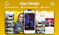 create premium mobile app UI UX and modern figma app design