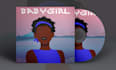 create flat cartoon album cover art or album art