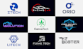 make tech startup, cyber, software and technology logo