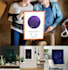 design star constellation map night sky poster