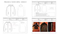 create professional fashion tech pack and flat sketches