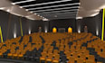 3d rendering of cinema architecture and interior design