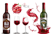 do beer label, wine label or bottle label design with mockup