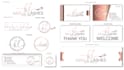 do beauty, fashion eyelash signature logo with branding kit