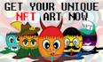 design 10k unique nft arts with metadata