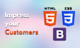 develop html css bootstrap website