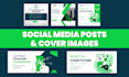 design instagram twitter posts and banners for your business