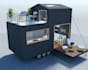 create a tiny house rendering,3d plan,interior,exterior