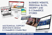 design website blog shopify and ecommerce stores