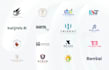 beautiful flat logo design with all files in 24h