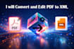 convert extraction PDF to HTML,XML,txt,excel,word,jpeg,jpg,png,im super fast