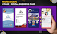 design a professional printable and digital, business card vcard