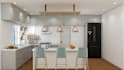 create kitchen interior design and 3d render