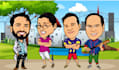 do couple cartoon caricature for you