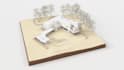 render wood scale model, maquette, conceptual model of your object