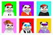 create generated 10k nft collection with a free base character design