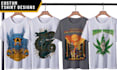 make costum t shirt illustration