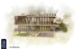 create digital sketches of concept buildings design
