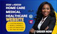 home care website, healthcare website, medical  website  on wix, wordpress