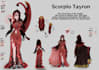 make your oc character sheet with full color palette