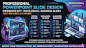 design professional powerpoint presentation, pitch deck, and google slides